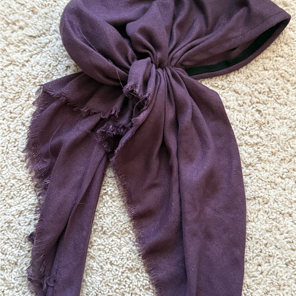 Purple Knit Scarf Pre Tie